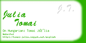 julia tomai business card